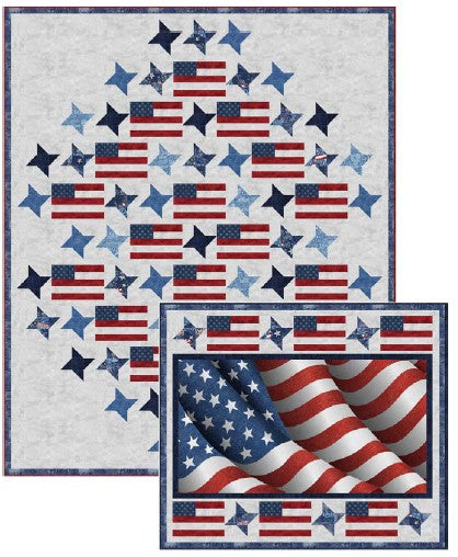 Star Spangled PDF Download Quilt Pattern by Pine Tree Country Quilts