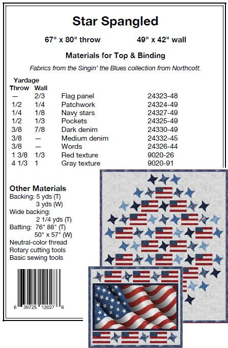 Star Spangled PDF Download Quilt Pattern by Pine Tree Country Quilts