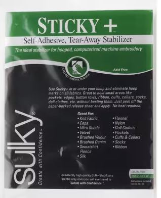 Sulky Sticky + Tear Away Stabilizer White