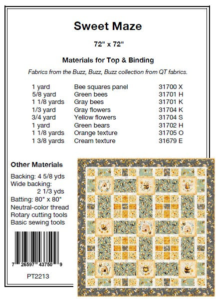 Sweet Maze PDF Download Quilt Pattern by Pine Tree Country Quilts