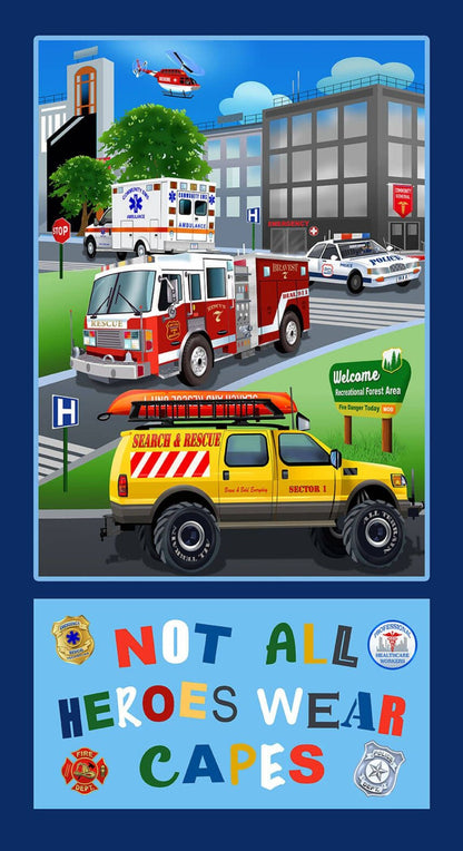 To the Rescue Fabric Panel #71**