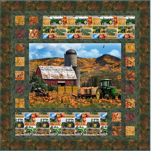 Triptych PDF Download Panel Quilt Pattern by Quilting Renditions