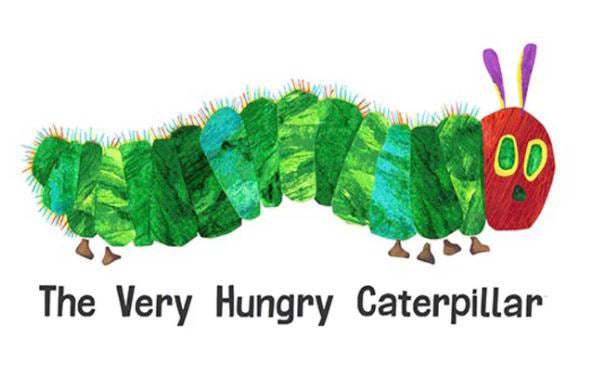 A Very Hungry Caterpillar Fabric Panel by Eric Carle for Andover Fabrics #24
