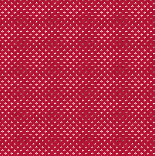 Manzanita Vintage Red Leaves Cotton Fabric, by Paint Brush Studios