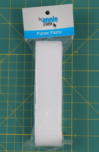 Strapping- 1-1/2in x 3 yd-white Polypro Webbing