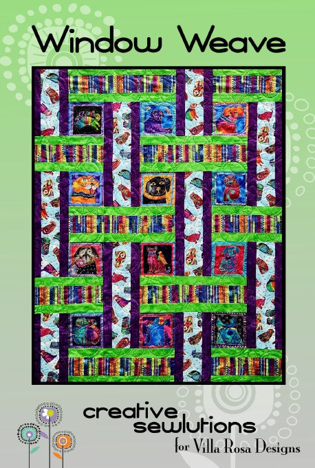 April 2024 PDF Quilt Pattern Collection of 5 digital patterns by Villa Rosa Designs, including Buckbee, Charbroiled, Dancing Corners, Red Rock and Window Weave