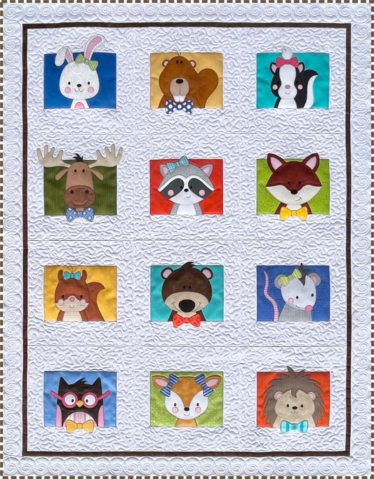Woodland Animals PDF Download Quilt Pattern by Amy Bradley
