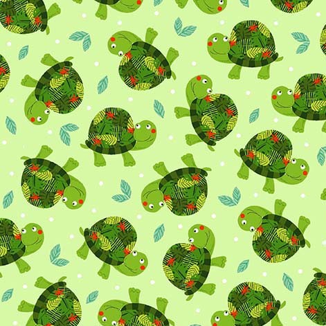 Small Turtle Fabric by Michael Miller