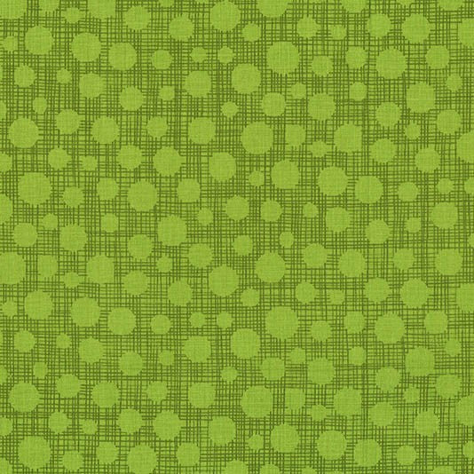 Hash Dot Green Fabric by Michael Miller