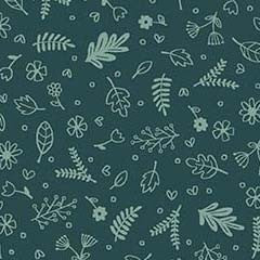 Yoga Garden Teal Fabric by Michael Miller *