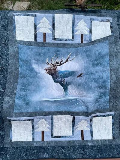 Four Corners PDF Download Panel Quilt Pattern by Quilting Renditions