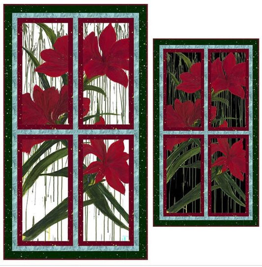 Winter Garden - A Garden View Pattern for Wall / Door Hanging by Northcott