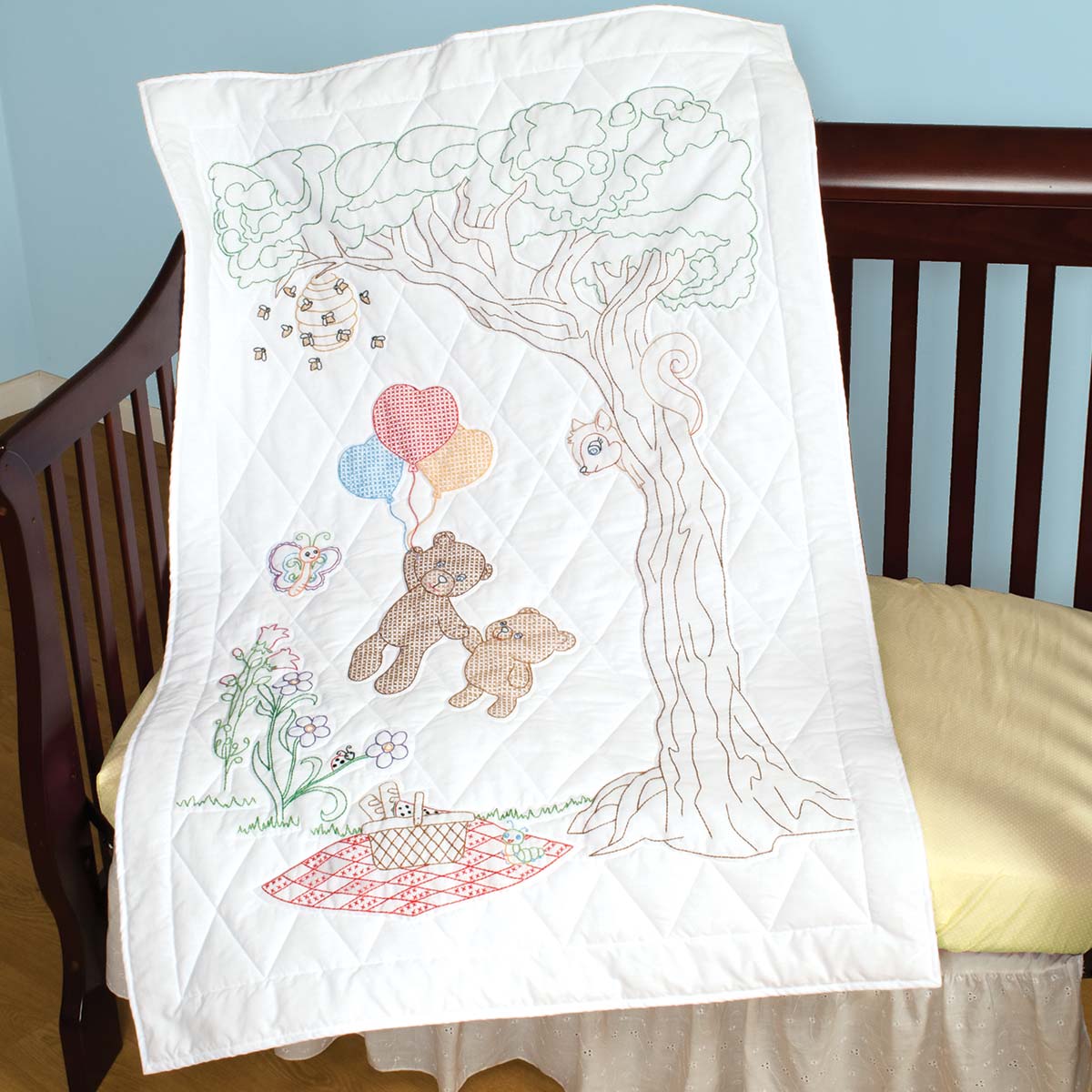 Crib Quilt Top Needle Art