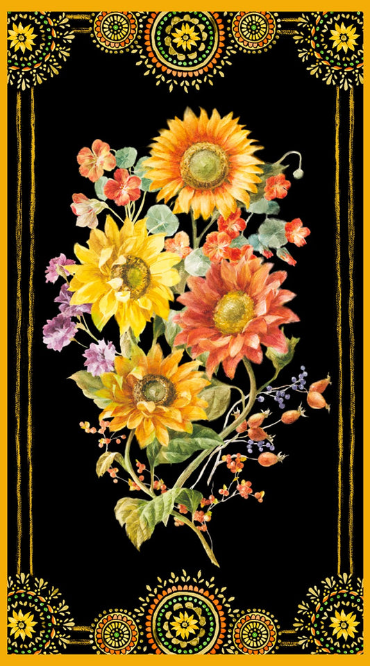 Harvest Gold Autumn Fabric Panel