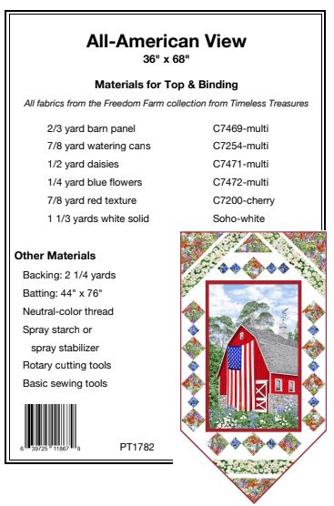 All American View PDF Download Quilt Pattern by Pine Tree Country Quilts