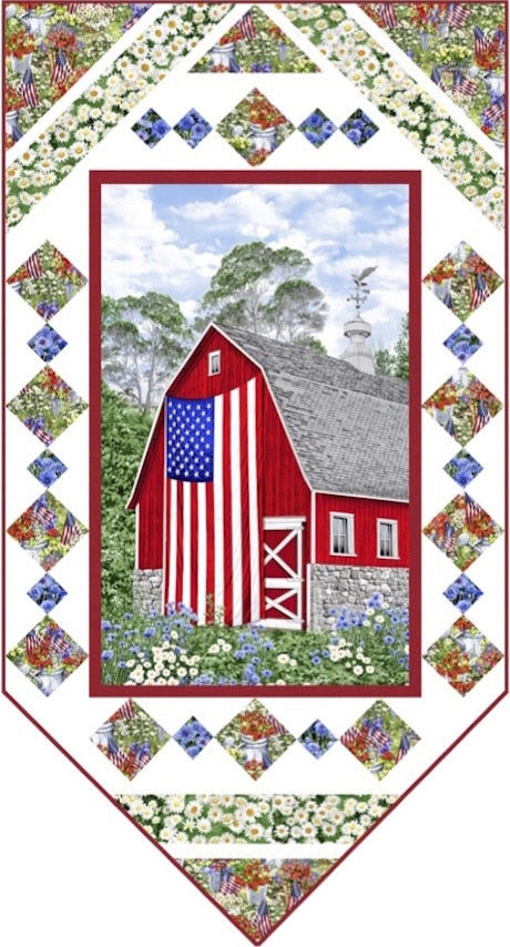 All American View PDF Download Quilt Pattern by Pine Tree Country Quilts