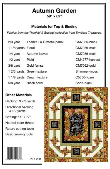 Autumn Garden PDF Download Quilt Pattern by Pine Tree Country Quilts