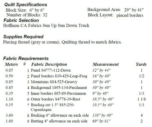 Barn and Truck PDF Quilt Pattern by Castilleja Cotton