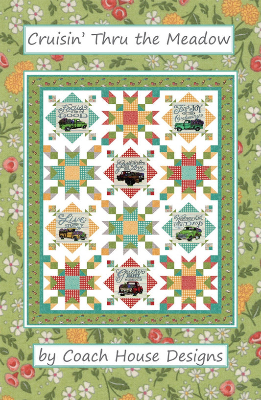 Cruisin' Thru the Meadow Fabric Panel Quilt Pattern