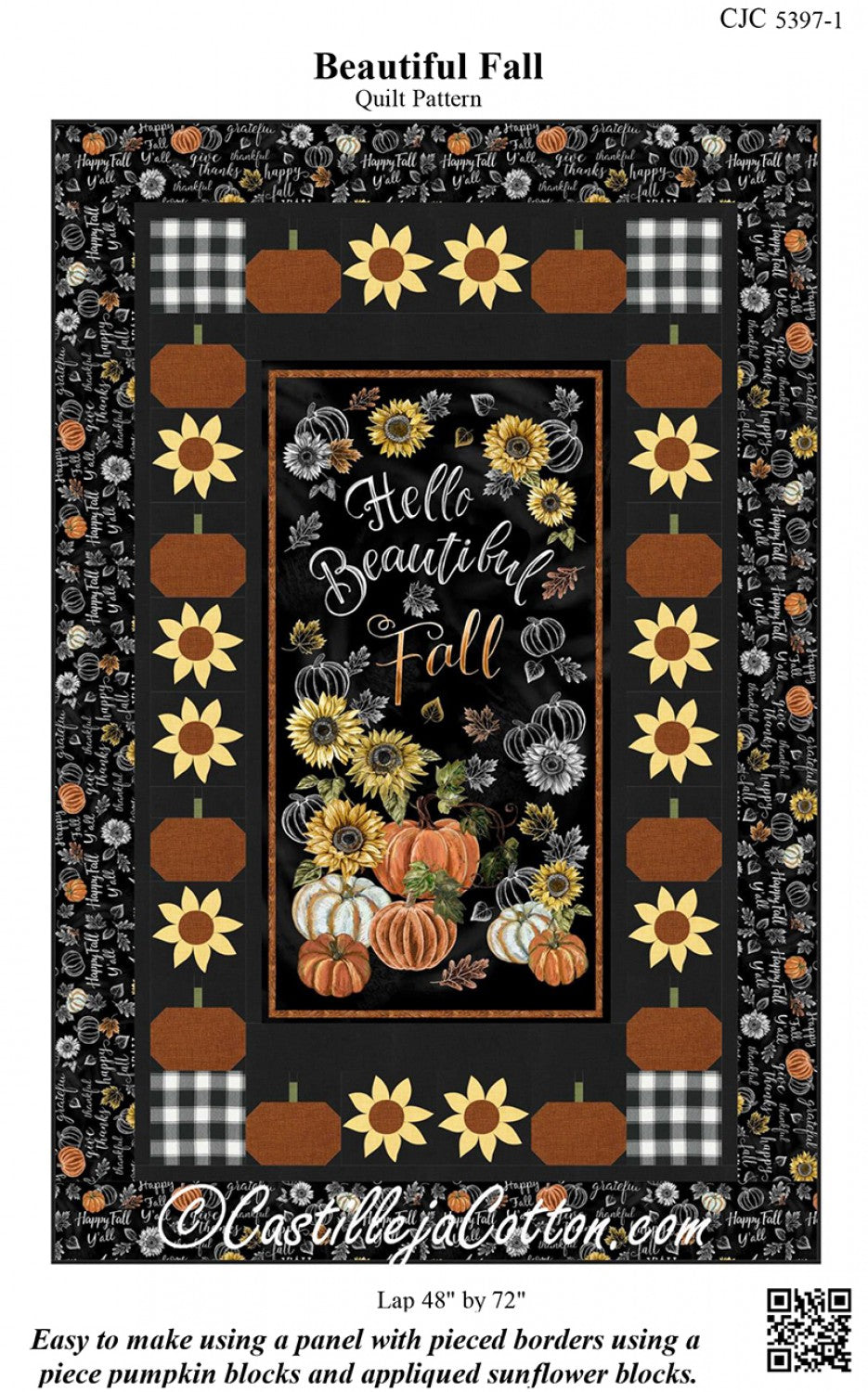 Beautiful Fall Panel Quilt Pattern
