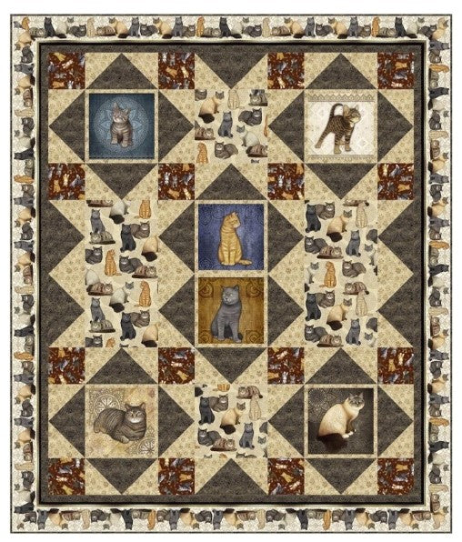 Cat Trails PDF Download Quilt Pattern by Pine Tree Country Quilts