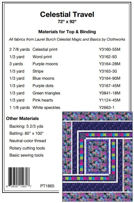 Celestial Travel PDF Download Quilt Pattern by Pine Tree Country Quilts