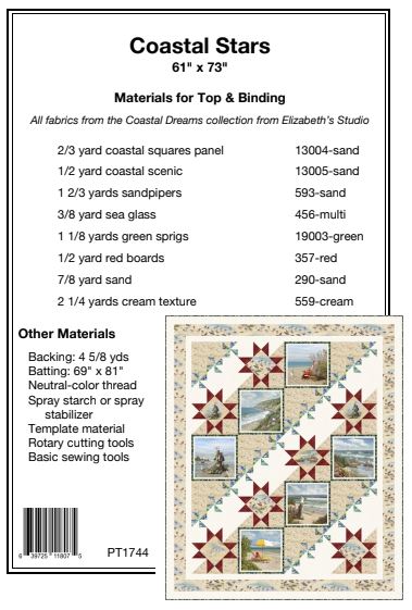 Coastal Stars PDF Download Quilt Pattern by Pine Tree Country Quilts
