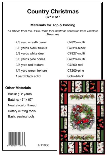Country Christmas PDF Download Quilt Pattern by Pine Tree Country Quilts