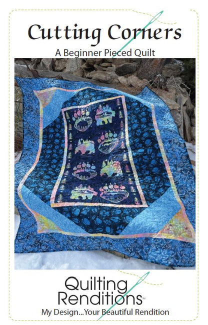 Cutting Corners PDF Download Panel Quilt Pattern by Quilting Renditions