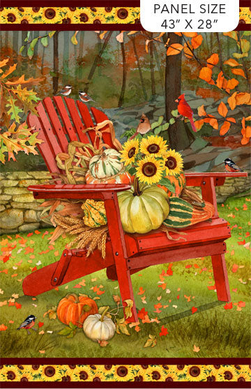 Autumn Afternoon Fabric Panel #90