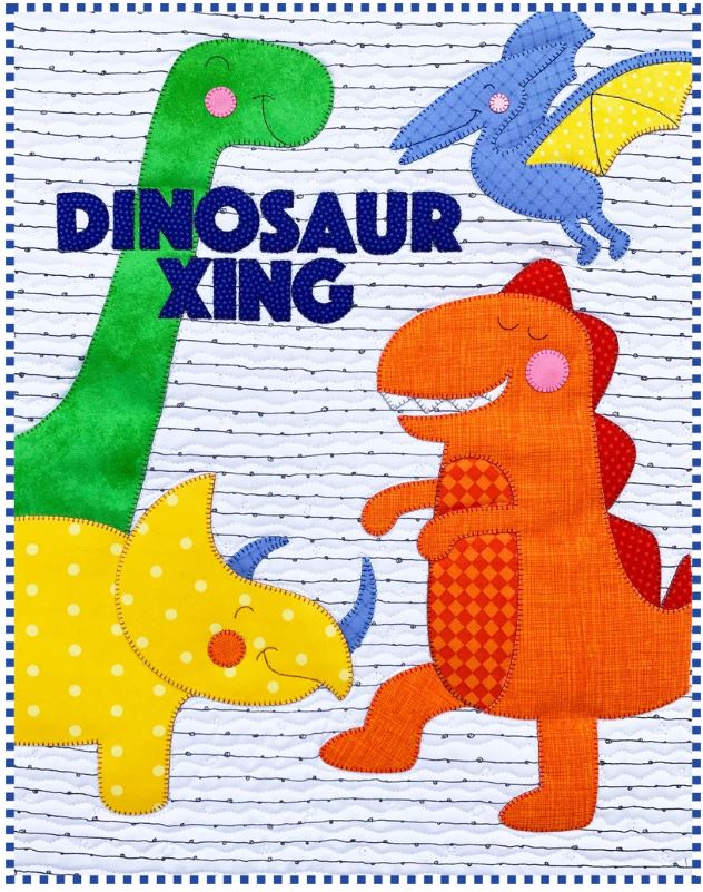 Dinosaur Mini Quilt PDF Download Quilt Pattern by Amy Bradley