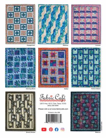 3 Yard Quilts on the Double, Pattern Book by Donna Robertson & Fran Morgan for Fabric Cafe