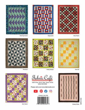 3 Yard Quilt Favorites Pattern Book by Donna Robertson for Fabric Cafe