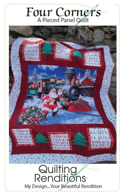Four Corners PDF Download Panel Quilt Pattern by Quilting Renditions