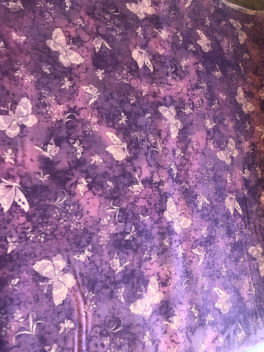 Rainbow Quilting Butterfly Fabric *