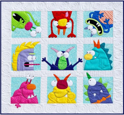 Monsters PDF Download Quilt Pattern by Amy Bradley