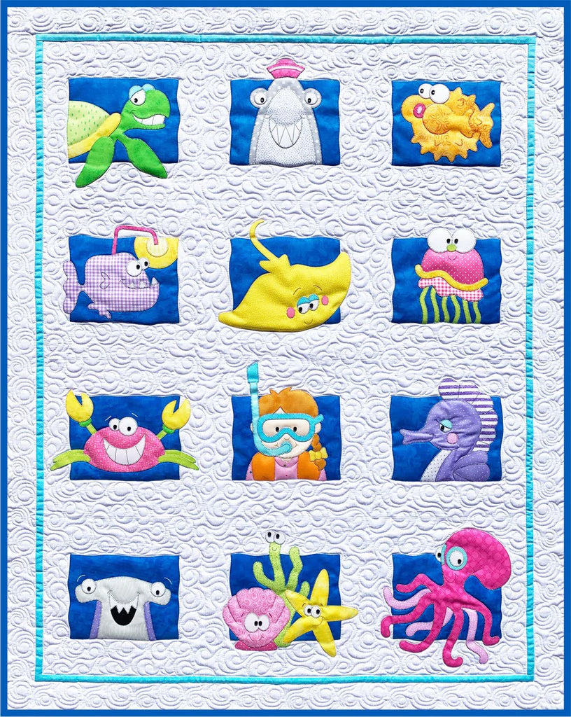 Ocean PDF Download Quilt Pattern by Amy Bradley