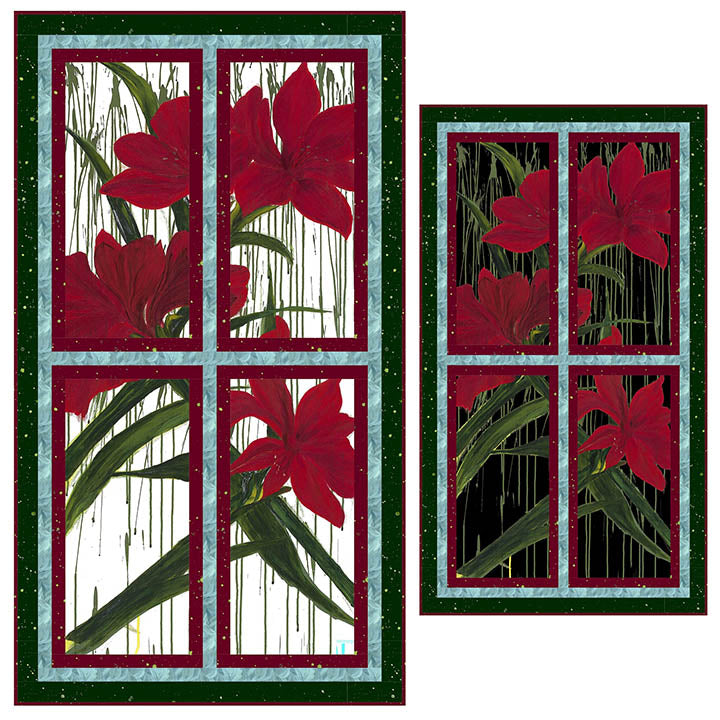 Winter Garden - A Garden View Wall / Door Hanging by Northcott Kit