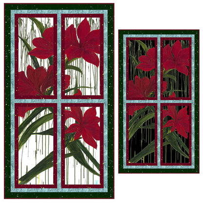 Winter Garden - A Garden View Wall / Door Hanging by Northcott Kit