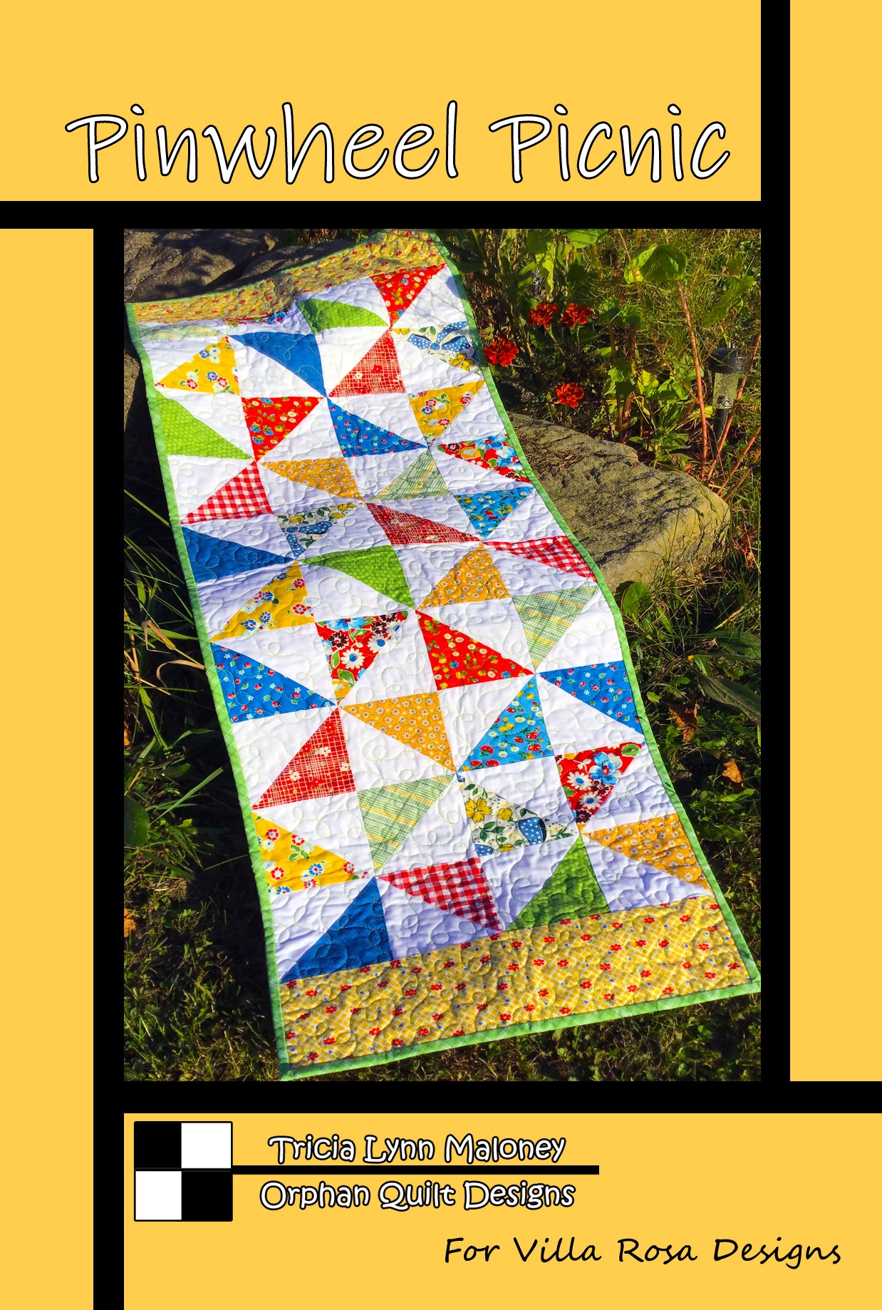 Pinwheel Picnic PDF Quilt Pattern by Villa Rosa Designs