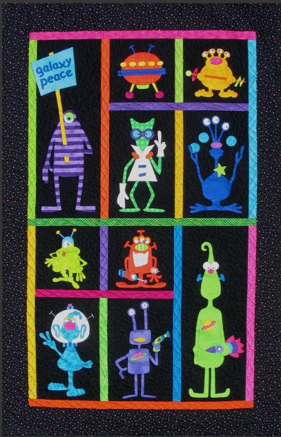 Planetary Party PDF Download Quilt Pattern by Amy Bradley