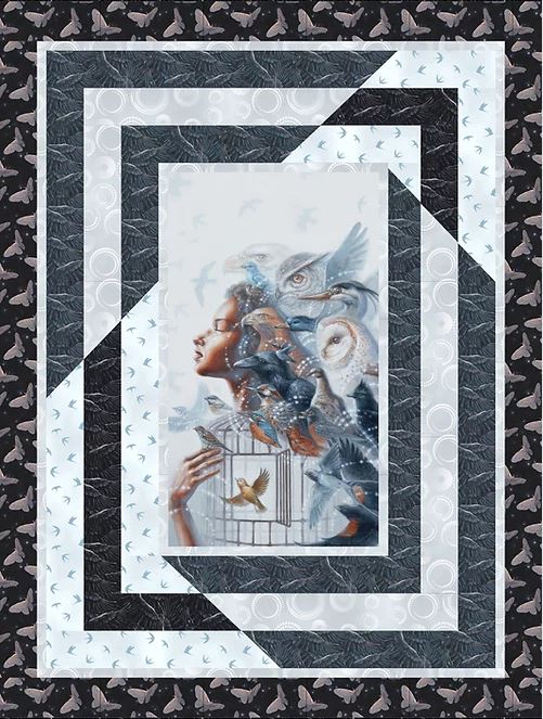 Reversal PDF Download Panel Quilt Pattern by Quilting Renditions