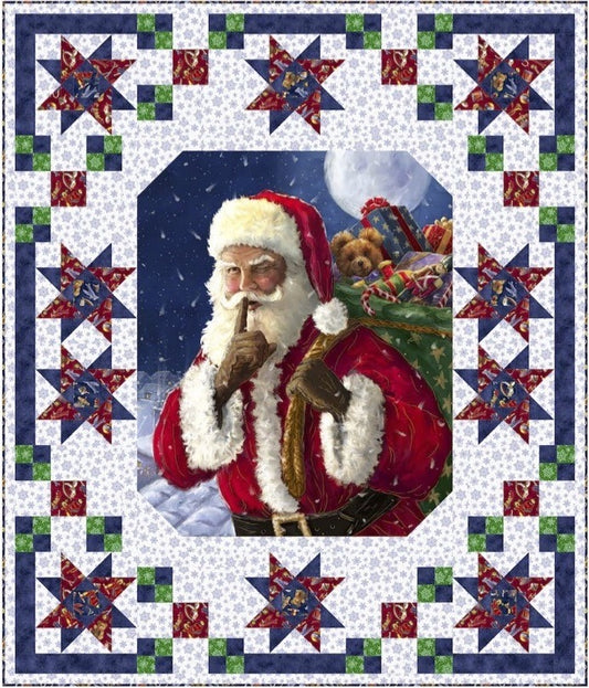 Santa Stars PDF Download Quilt Pattern by Pine Tree Country Quilts