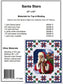 Santa Stars PDF Download Quilt Pattern by Pine Tree Country Quilts