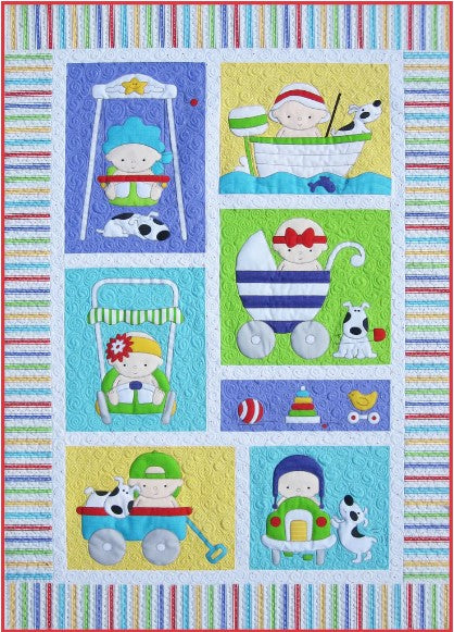 Babies Seven Block PDF Download Quilt Pattern by Amy Bradley