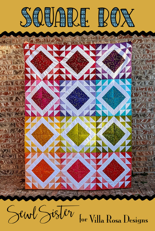 Square Box PDF Quilt Pattern by Villa Rosa Designs