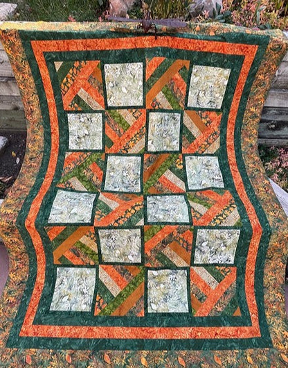 Sticks and Stones PDF Download Panel Quilt Pattern by Quilting Renditions
