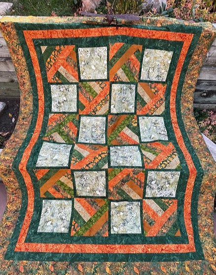 Sticks and Stones PDF Download Panel Quilt Pattern by Quilting Renditions