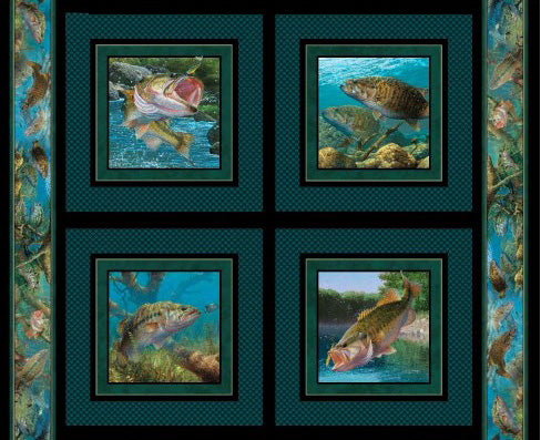 Stillwater Fish Fabric Pillow Panel #119