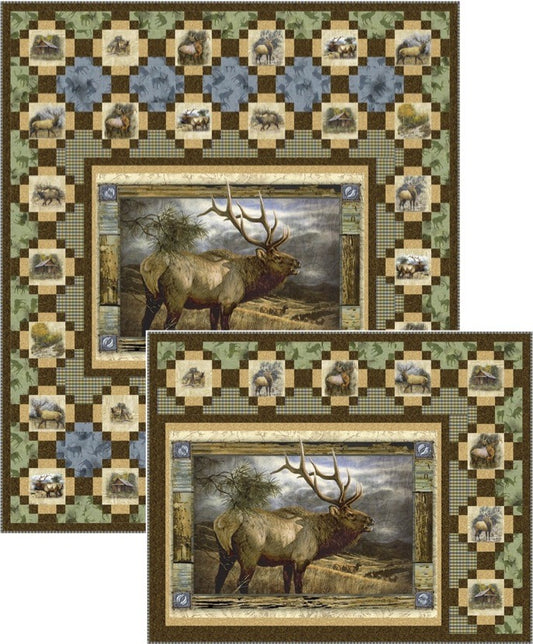 Wild Elk Fabric Panel Quilt Pattern